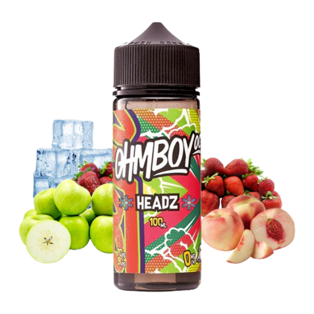 Ohmboy Headz Ice Strawberry, Apple, Peach 100ml