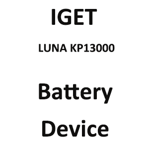 IGET | LUNA KP13000 Battery Device
